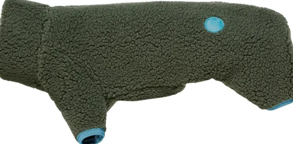 Cloud7 Fleecetakit^Dog Sweater Cornwall Teddy koiranpaita mäyräkoirille, 2-3, Olive