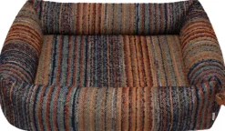 Cloud7 Sleepy Stripes koiranpeti, L, Blue-Red| Koiranpedit