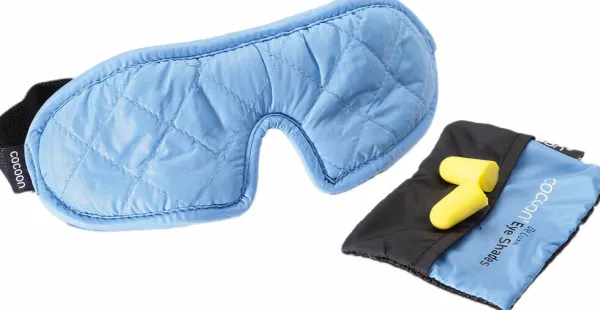 Cocoon Matkatarvikkeet^Eye Shades De Luxe unimaski, vaaleansininen/harmaa