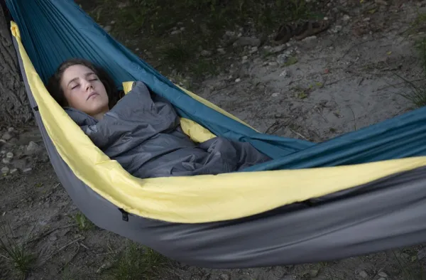 Cocoon Hammock Top Quilt riippumaton viltti/aluspeite, keltainen/tummanharmaa| Riippumatot