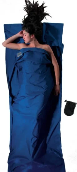 Cocoon Makuupussilakanat, peitot ja retkityynyt^TravelSheet Cotton Ultramarine Blue