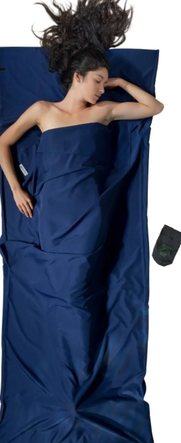 Cocoon Travelsheet Microfiber Twilight Blue| Makuupussilakanat, peitot ja retkityynyt