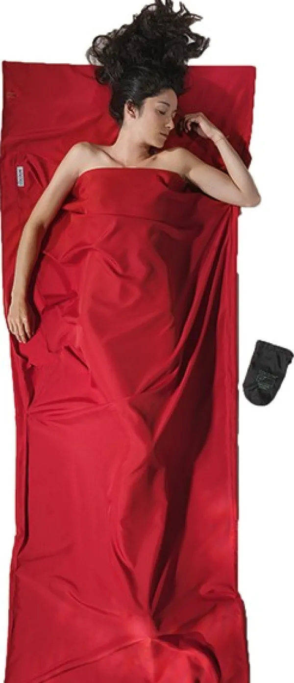 Cocoon TravelSheet Microfiber -makuupussilakana, punainen| Makuupussilakanat, peitot ja retkityynyt