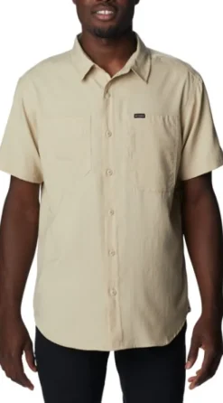 Columbia Flanelli- Ja Kauluspaidat^Silver Ridge Utility Lite Short Sleeve paita, Ancient Fossil