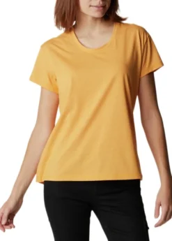 Columbia Sun Trek naisten t-paita, vaalean oranssi| T-paidat Ja Pikeepaidat