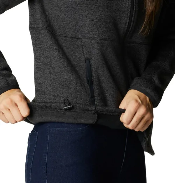 Columbia Sweater Weather Full Zip naisten fleecetakki, Black Heather| Hupparit, Fleecet Ja Välipaidat