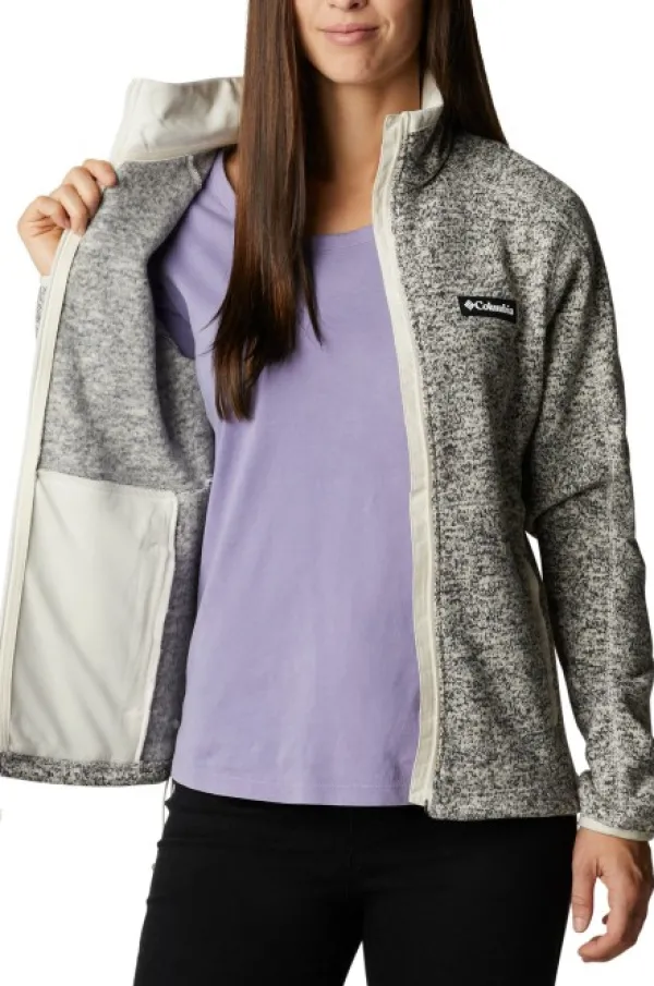 Columbia Hupparit, Fleecet Ja Välipaidat^Sweater Weather Full Zip naisten fleecetakki, Chalk Heather