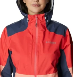 Columbia Kuori- Ja Sadetakit^Titan Pass 2.5L Shell naisten kuoritakki, Red Hibiscus