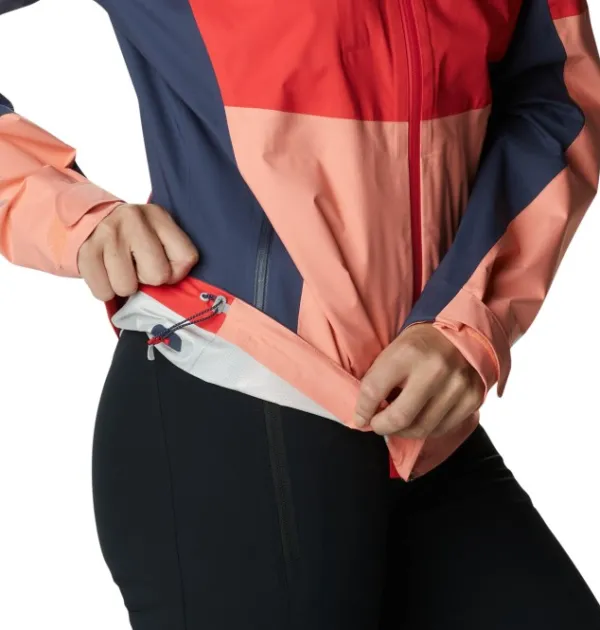 Columbia Kuori- Ja Sadetakit^Titan Pass 2.5L Shell naisten kuoritakki, Red Hibiscus