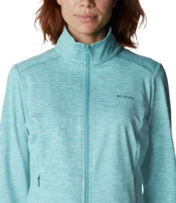 Columbia Hupparit, Fleecet Ja Välipaidat^Weekend Adventure Full Zip naisten pitkähihainen, vaaleansininen