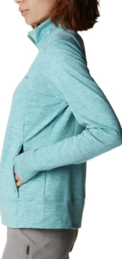 Columbia Hupparit, Fleecet Ja Välipaidat^Weekend Adventure Full Zip naisten pitkähihainen, vaaleansininen