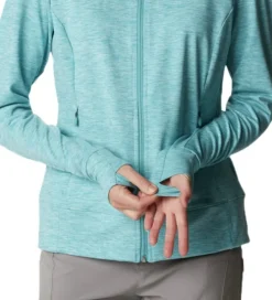 Columbia Hupparit, Fleecet Ja Välipaidat^Weekend Adventure Full Zip naisten pitkähihainen, vaaleansininen