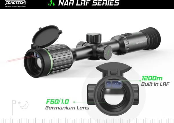 Conotech Night Arrow 350 LIIR kiikaritähtäin lämpökameralla| Etäisyysmittarit