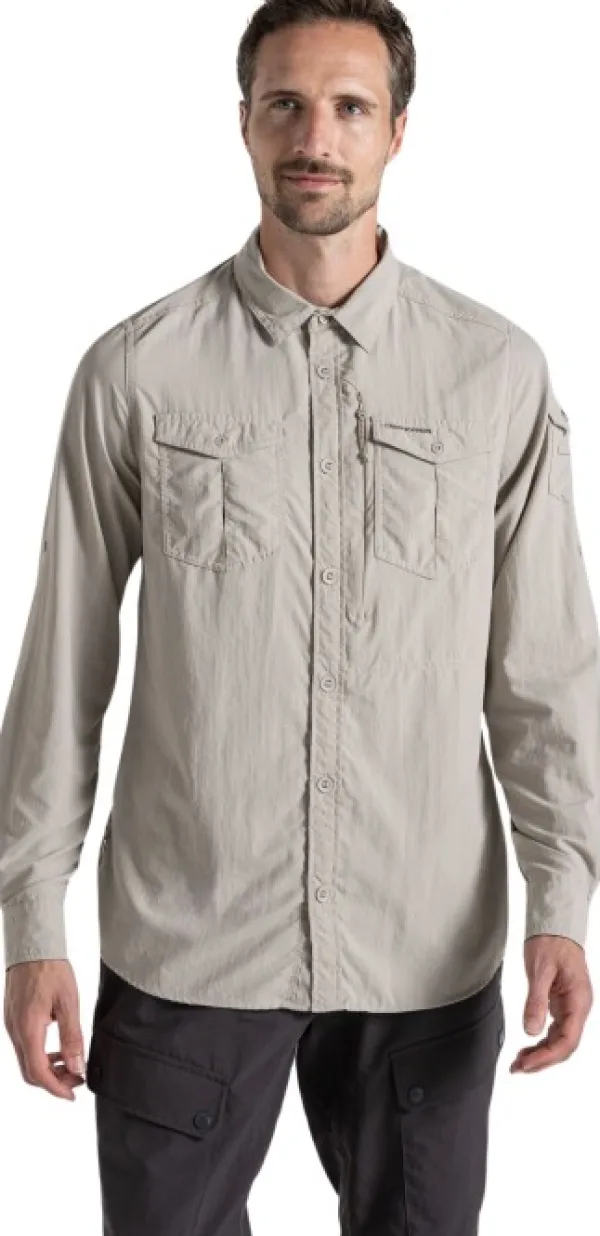 Craghoppers Hyönteissuojatut Vaatteet^NosiLife Adventure III LS Shirt paita, Parchment