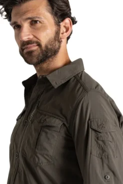 Craghoppers Hyönteissuojatut Vaatteet^NosiLife Adventure LS Shirt III paita, Woodland Green