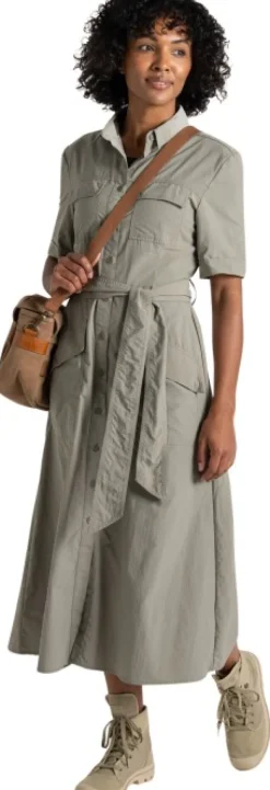 Craghoppers W's NosiLife Carina Adventure Dress Vert| Hyönteissuojatut Vaatteet