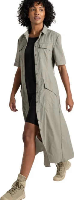 Craghoppers W's NosiLife Carina Adventure Dress Vert| Hyönteissuojatut Vaatteet