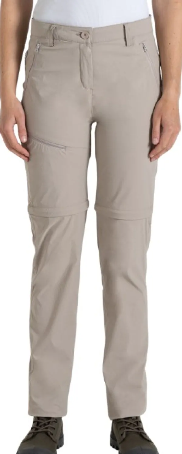 Craghoppers W's NosiLife Pro Convertible Trouser III Soft Mushroom| Hyönteissuojatut Vaatteet