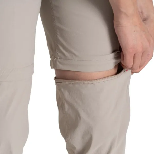 Craghoppers W's NosiLife Pro Convertible Trouser III Soft Mushroom| Hyönteissuojatut Vaatteet