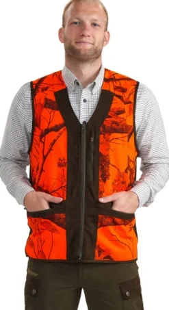 Deerhunter Koiranohjaajan Vaatteet^Eagle Waistcoat metsästysliivi, REALTREE EDGE® ORANGE