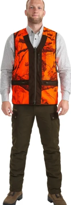 Deerhunter Koiranohjaajan Vaatteet^Eagle Waistcoat metsästysliivi, REALTREE EDGE® ORANGE