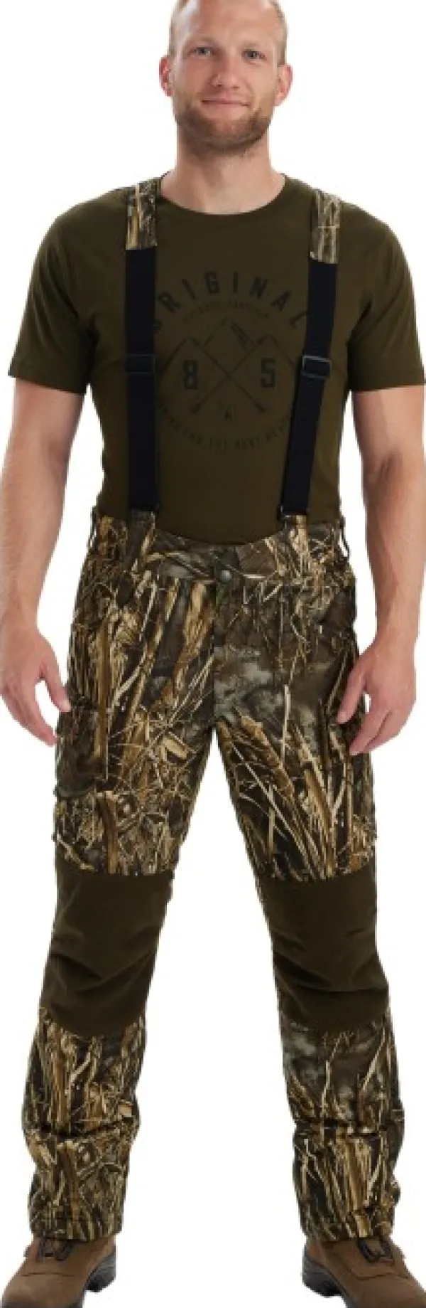 Deerhunter Toppahousut^Heat Game Trousers lämpöhousut, Realtree Max-7