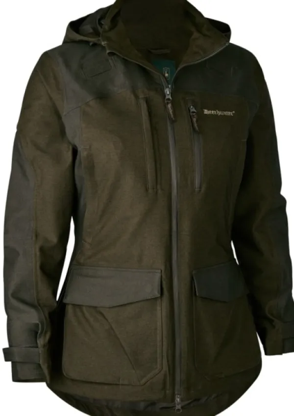 Deerhunter Naisten metsästysvaatteet/Naisten Metsästystakit^Lady Chasse Jacket naisten metsästystakki, vihreäruskea