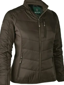 Deerhunter Lämpövaatteet^Lady Heat Padded Jacket naisten topattu lämpötakki, ruskea