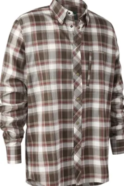 Deerhunter Silas Shirt kauluspaita, ruskea/punainen| Metsästyspaidat