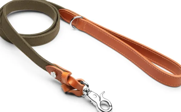 Denjo Dogs Signature talutin, L, Cognac/Khaki| Taluttimet