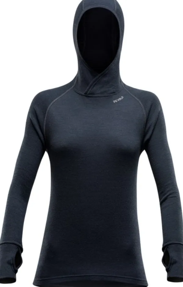 Devold Kerrastopaidat^Expedition Woman Hoodie naisten merinohuppari, musta