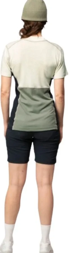 Devold Kerrastopaidat^Lauparen Merino 190 Zip Tee Woman Raw White/Fog/Ink