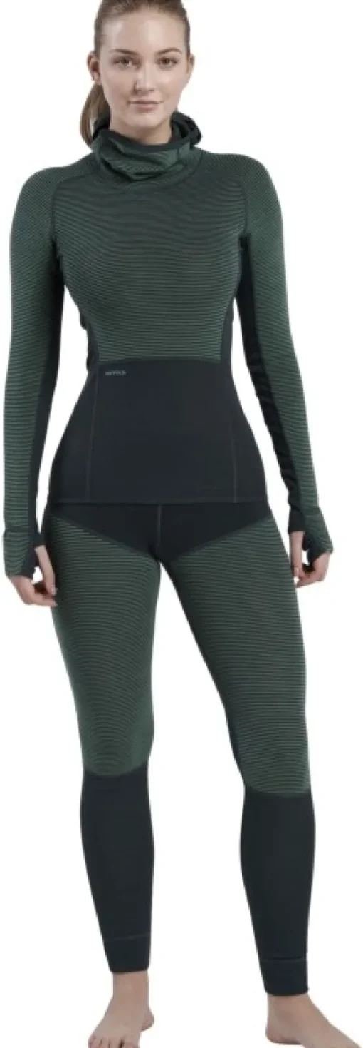 Devold Kerrastohousut^Tuvegga Merino Hoodie + Longs naisten kerrasto, Woods
