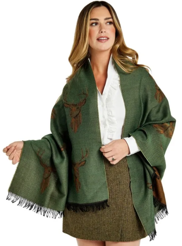 Dubarry Päähineet, huivit ja kaulurit/Hartiahuivit Ja Ponchot^Heatherbell Green naisten villavaate