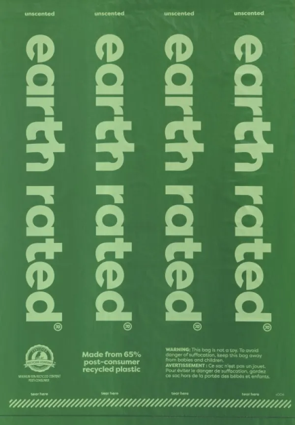 Earth Rated Refill Unscented rullapakkaus, 21 kpl| Koirankakkapussit