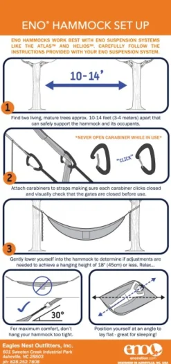 Eno Hammock Eno Atlas Suspension System kiinnityshihna riippumatolle, musta| Riippumatot