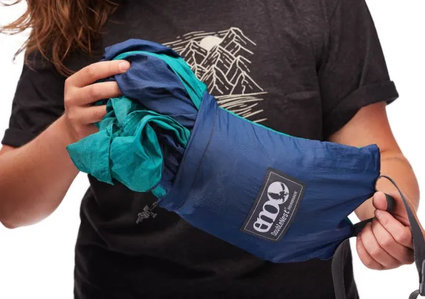 Eno Hammock Eno DoubleNest Bluesign kahden hengen riippumatto, tummanharmaa/musta| Riippumatot