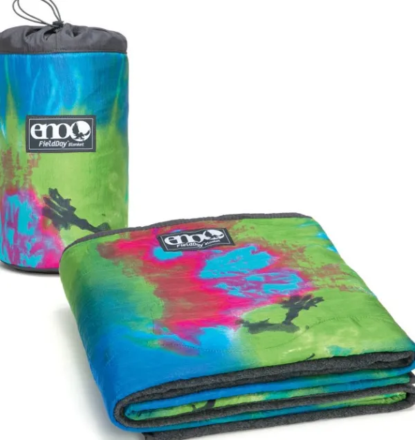 Eno Hammock Teltat, Makuupussit Ja Makuualustat^Eno FieldDay Blanket fleecepeitto, Tie Dye V2