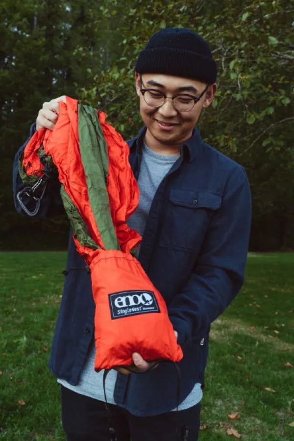 Eno Hammock Eno SingleNest Bluesign yhden hengen riippumatto, vaaleanvihreä/oliivi| Riippumatot