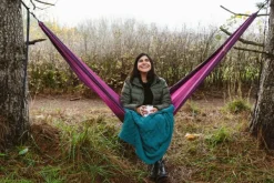 Eno Hammock Riippumatot^Eno SingleNest Bluesign yhden hengen riippumatto, vaalea viininpunainen/violetti