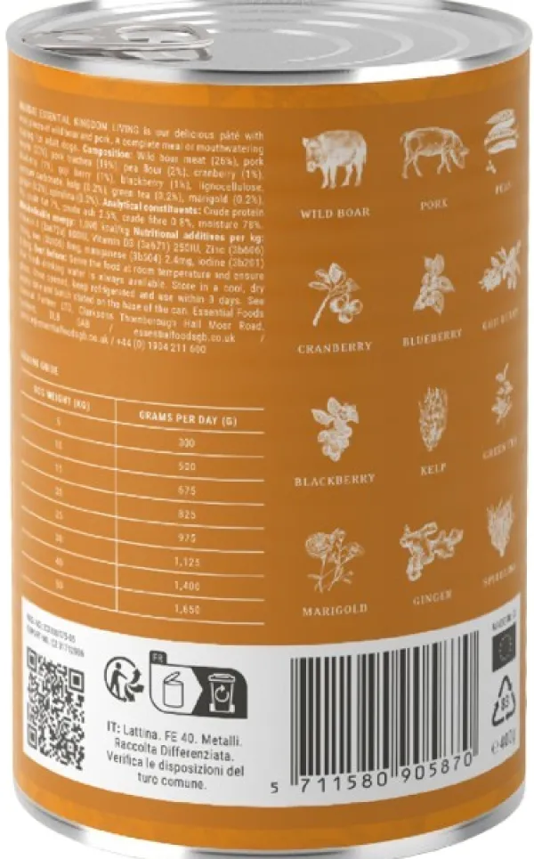 ESSENTIAL FOODS Koiran Märkäruoka^Kingdom Living Pâté 6 x 400 g