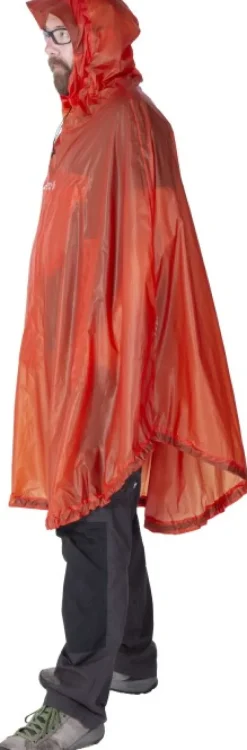 Exped Sadevaatteet^Bike + Hike Poncho UL sadeviitta, Dark Lava