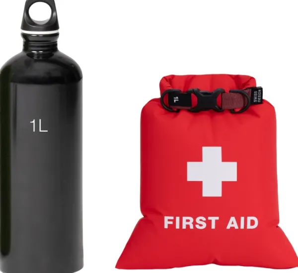 Exped Drybag First Aid 5 suojapussi EA-tarvikkeille, Chili| Kuiva- Ja Pakkauspussit