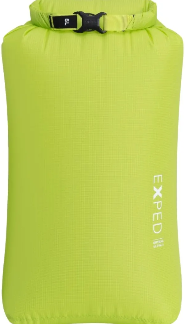 Exped Drybag Ultra 5 kuivapussi, Lime| Kuiva- Ja Pakkauspussit