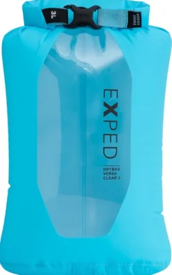 Exped Kuiva- Ja Pakkauspussit^Drybag Versa Clear 3 kuivapussi, Cyan