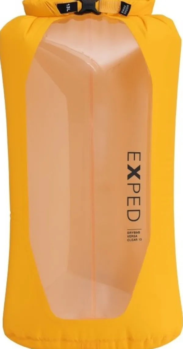 Exped Drybag Versa Clear 13 kuivapussi, Sunshine| Kuiva- Ja Pakkauspussit