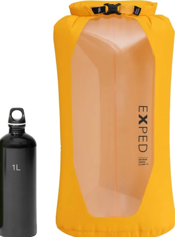 Exped Drybag Versa Clear 13 kuivapussi, Sunshine| Kuiva- Ja Pakkauspussit