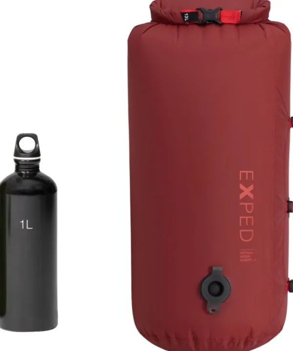 Exped Kuiva- Ja Pakkauspussit^Drybag Versa Compression 13 kuivapussi, Burgundy