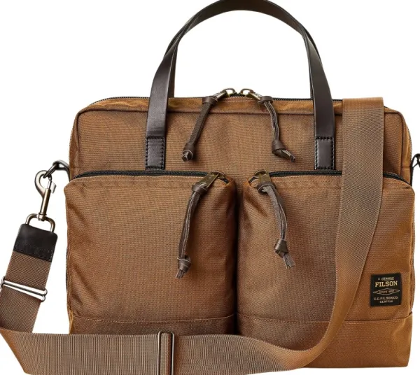 Filson Dryden Briefcase Whiskey| Olkalaukut
