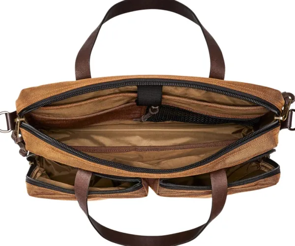 Filson Dryden Briefcase Whiskey| Olkalaukut
